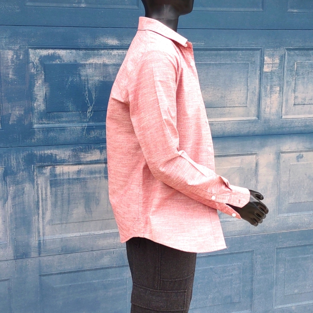 Volcom Men's Button Down Ruby Red - image 5